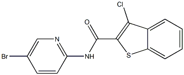 N2-(5-bromo-2-pyridyl)-3-chlorobenzo[b]thiophene-2-carboxamide Structure