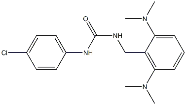 N-(4-chlorophenyl)-N'-[2,6-di(dimethylamino)benzyl]urea Structure