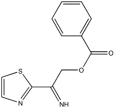 2-[(benzoyloxy)ethanimidoyl]-1,3-thiazole Structure