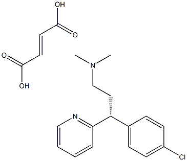 N-[(3R)-3-(4-chlorophenyl)-3-(2-pyridyl)propyl]-N,N-dimethylamine fumarate Structure