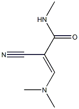 N1-methyl-2-cyano-3-(dimethylamino)acrylamide Structure