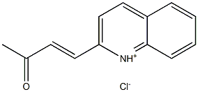 4-quinolinium-2-ylbut-3-en-2-one chloride 구조식 이미지