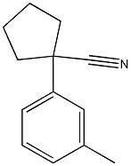 1-(3-methylphenyl)cyclopentanecarbonitrile Structure