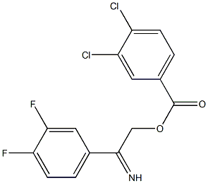 4-{[(3,4-dichlorobenzoyl)oxy]ethanimidoyl}-1,2-difluorobenzene 구조식 이미지