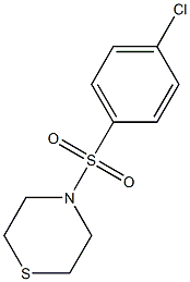 4-[(4-chlorophenyl)sulfonyl]thiomorpholine Structure