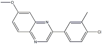 2-(4-chloro-3-methylphenyl)-7-methoxyquinoxaline 구조식 이미지