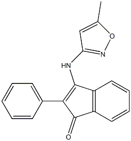 3-[(5-methyl-3-isoxazolyl)amino]-2-phenyl-1H-inden-1-one 구조식 이미지