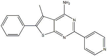 5-methyl-6-phenyl-2-(4-pyridyl)thieno[2,3-d]pyrimidin-4-amine Structure