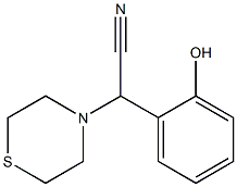 2-(2-hydroxyphenyl)-2-(1,4-thiazinan-4-yl)acetonitrile Structure