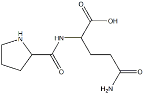 5-amino-5-oxo-2-[(tetrahydro-1H-pyrrol-2-ylcarbonyl)amino]pentanoic acid Structure