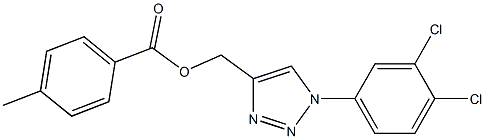 [1-(3,4-dichlorophenyl)-1H-1,2,3-triazol-4-yl]methyl 4-methylbenzenecarboxylate Structure