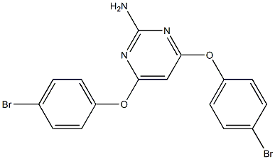4,6-bis(4-bromophenoxy)-2-pyrimidinamine 구조식 이미지