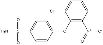 4-(2-chloro-6-nitrophenoxy)benzene-1-sulfonamide Structure