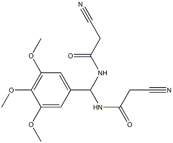 N1-[[(2-cyanoacetyl)amino](3,4,5-trimethoxyphenyl)methyl]-2-cyanoacetamide Structure