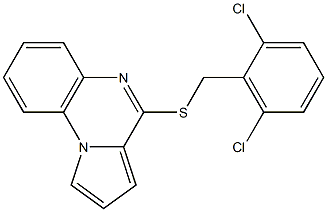 4-[(2,6-dichlorobenzyl)thio]pyrrolo[1,2-a]quinoxaline Structure