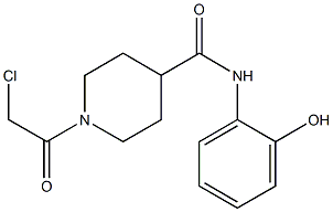 1-(chloroacetyl)-N-(2-hydroxyphenyl)piperidine-4-carboxamide Structure