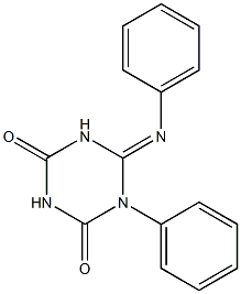 1-phenyl-6-(phenylimino)-1,3,5-triazinane-2,4-dione Structure