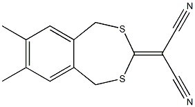 2-(7,8-dimethyl-1,5-dihydro-2,4-benzodithiepin-3-yliden)malononitrile 구조식 이미지