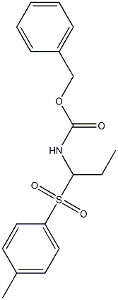 benzyl N-{1-[(4-methylphenyl)sulfonyl]propyl}carbamate 구조식 이미지