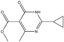 methyl 2-cyclopropyl-4-methyl-6-oxo-1,6-dihydropyrimidine-5-carboxylate 구조식 이미지