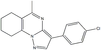 3-(4-chlorophenyl)-5-methyl-6,7,8,9-tetrahydropyrazolo[1,5-a]quinazoline Structure