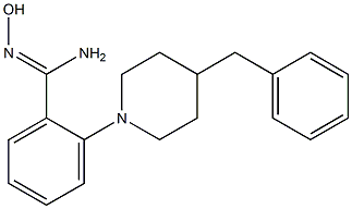 2-(4-benzylpiperidino)-N'-hydroxybenzenecarboximidamide Structure