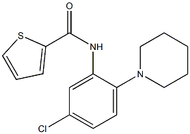 N-(5-chloro-2-piperidinophenyl)-2-thiophenecarboxamide Structure