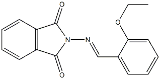 2-[(2-ethoxybenzylidene)amino]isoindoline-1,3-dione 구조식 이미지