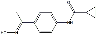 N-{4-[N-hydroxyethanimidoyl]phenyl}cyclopropanecarboxamide Structure