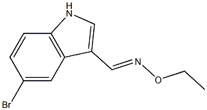 5-bromo-1H-indole-3-carbaldehyde O-ethyloxime 구조식 이미지