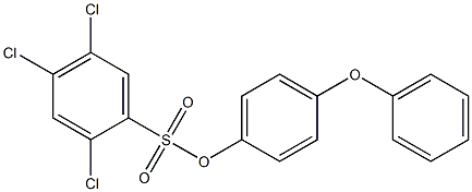 4-phenoxyphenyl 2,4,5-trichlorobenzene-1-sulfonate 구조식 이미지