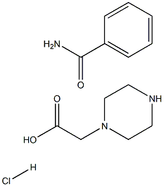 Piperazinoacetic acid benzylamid HCl Structure