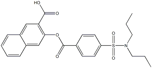 3-({4-[(dipropylamino)sulfonyl]benzoyl}oxy)-2-naphthoic acid Structure