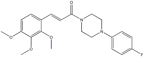 (E)-1-[4-(4-fluorophenyl)piperazino]-3-(2,3,4-trimethoxyphenyl)-2-propen-1-one Structure