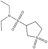 N3,N3-diethyl-1,1-dioxotetrahydro-1H-1lambda~6~-thiophene-3-sulfonamide 구조식 이미지