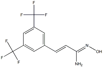 3-[3,5-bis(trifluoromethyl)phenyl]-N'-hydroxyprop-2-enimidamide Structure