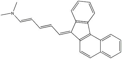 N1,N1-dimethyl-5-(7H-benzo[c]fluoren-7-yliden)penta-1,3-dien-1-amine 구조식 이미지