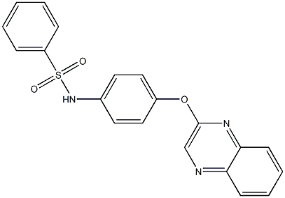 N-[4-(2-quinoxalinyloxy)phenyl]benzenesulfonamide Structure