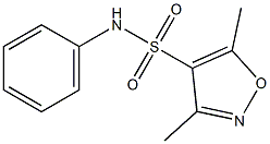 N4-phenyl-3,5-dimethylisoxazole-4-sulfonamide 구조식 이미지