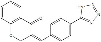 3-[4-(1H-1,2,3,4-tetraazol-5-yl)benzylidene]chroman-4-one Structure