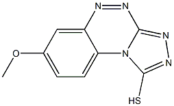 7-methoxybenzo[e][1,2,4]triazolo[3,4-c][1,2,4]triazine-1-thiol 구조식 이미지