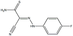 2-cyano-2-[2-(4-fluorophenyl)hydrazono]ethanethioamide Structure