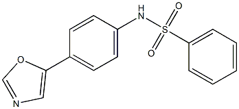 N1-[4-(1,3-oxazol-5-yl)phenyl]benzene-1-sulfonamide 구조식 이미지