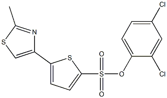 2,4-dichlorophenyl 5-(2-methyl-1,3-thiazol-4-yl)thiophene-2-sulfonate Structure
