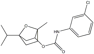 4-isopropyl-1-methyl-7-oxabicyclo[2.2.1]hept-2-yl N-(3-chlorophenyl)carbamate 구조식 이미지