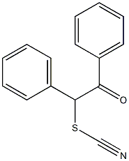 2-oxo-1,2-diphenylethyl thiocyanate 구조식 이미지