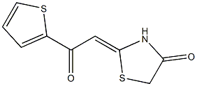 2-[2-oxo-2-(2-thienyl)ethylidene]-1,3-thiazolan-4-one Structure