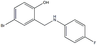 4-bromo-2-[(4-fluoroanilino)methyl]benzenol Structure