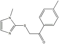 2-[(1-methyl-1H-imidazol-2-yl)thio]-1-(4-methylphenyl)ethan-1-one Structure