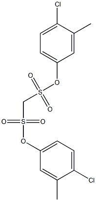 di(4-chloro-3-methylphenyl) methanedisulfonate Structure